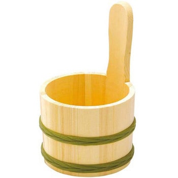 天然木 片手湯桶 用美(ヤマコー)