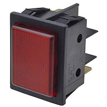 表示灯 200 → 250V ac 赤 実装ホールサイズ：22 x 30mm 1袋 5個入 Molveno