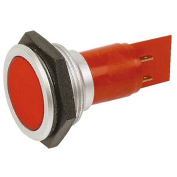 表示灯 24 → 28V 赤 実装ホールサイズ：30mm - Signal Construct