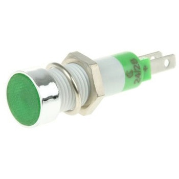 表示灯 24 → 28V 緑 実装ホールサイズ：8mm Signal Construct