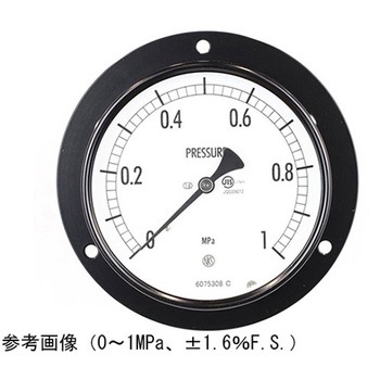 普通形圧力計(Φ100)埋込形D枠(取付穴) AE15-231シリーズ 長野計器