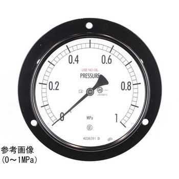普通形圧力計(Φ100)埋込形D枠(取付穴) AE15-231シリーズ 長野計器