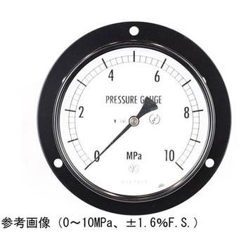 普通形圧力計(Φ100)埋込形D枠(取付穴)耐振用 AE15-241シリーズ 長野計器