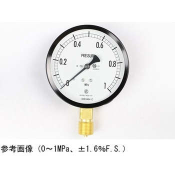 普通形圧力計(Φ100)立形A枠 蒸気用 AE20-141シリーズ 長野計器