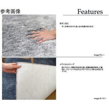 防炎 アレルブロックラグ 円形 ネオグラス スミノエ
