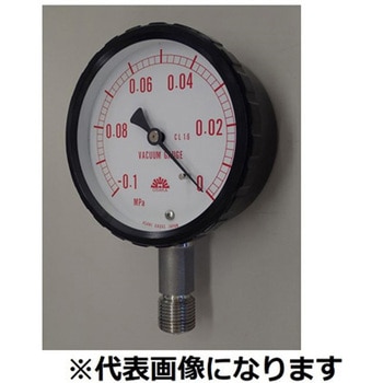 密閉形真空計 A形 蒸気用 圧力範囲(MPA)：-0.1～0 - 旭計器工業