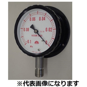 密閉形真空計 B形 蒸気用 圧力範囲(MPA)：-0.1～0 315-Bシリーズ 旭計器工業