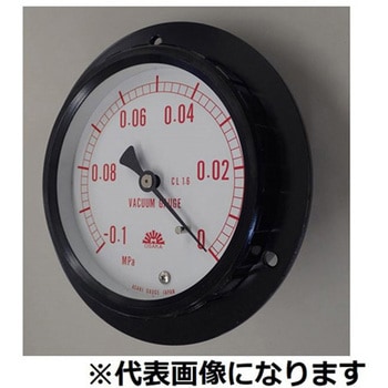 密閉形真空計 D形 蒸気用 圧力範囲(MPA)：-0.1～0 315-Dシリーズ 旭計器工業