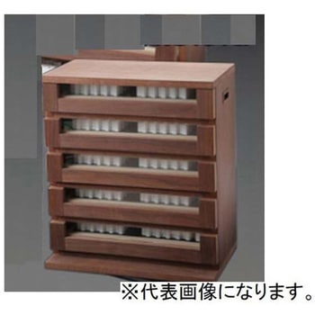 木製ストッカ付きピンゲージセット 1級 トビ寸法0.01mm WS1-501シリーズ アイゼン