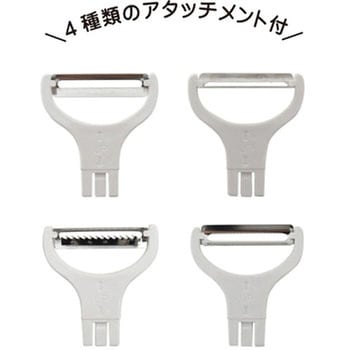 力をいれずにラクラク皮むき「電動スルッとピーラー」 サンコー(電子機器)