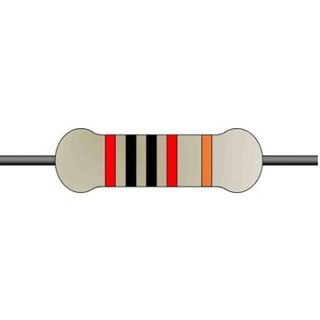 金属皮膜固定抵抗器 0.5W 20kΩ ±1% 1セット 100個入 YAGEO