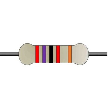 金属皮膜固定抵抗器 0.5W 27kΩ ±1% 1箱 5000個入 YAGEO