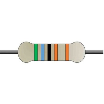 金属皮膜固定抵抗器 0.5W 5.6kΩ ±1% 1セット 100個入 - YAGEO