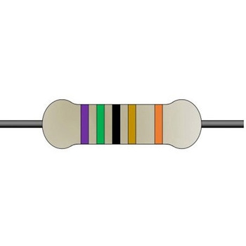 金属皮膜固定抵抗器 0.6W 75Ω ±1% 1セット 100個入 YAGEO