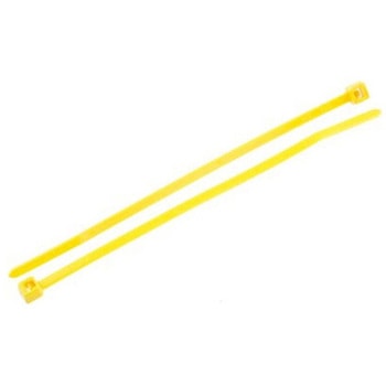 結束バンド 100mm x 2.5 mm 黄 ナイロン 66 1袋 100個入 ヘラマンタイトン(旧:タイトン)