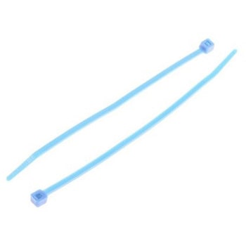 結束バンド 100mm x 2.5 mm 青 ETFE 1袋 100個入 ヘラマンタイトン(タイトン)