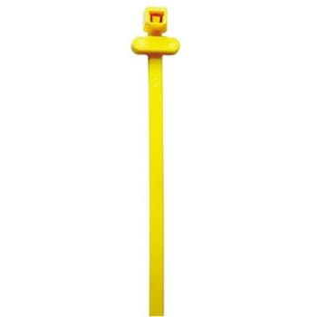 結束バンド 200mm x 4.6 mm 黄 ナイロン 66 1袋 100個入 ヘラマンタイトン(タイトン)