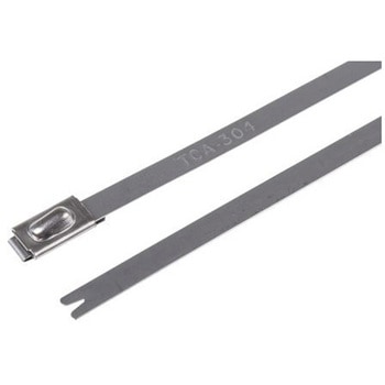 結束バンド 201mm x 4.6 mm メタリック 304 ステンレス鋼 1袋 100個入 ヘラマンタイトン(タイトン)