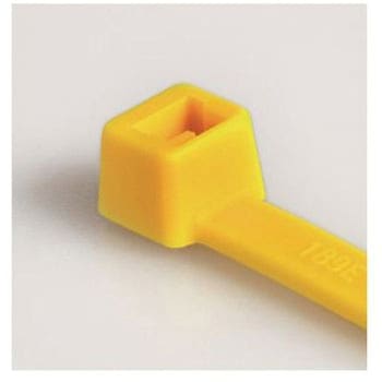 結束バンド 365mm x 7.6 mm 黄 ナイロン 66 1袋 100個入 ヘラマンタイトン(タイトン)