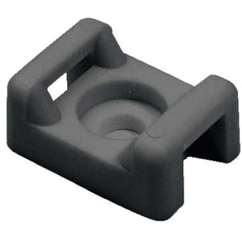 結束バンドベース 長さ 21.8mm 幅 15.5 mm 黒 1袋 10000個入 ヘラマンタイトン(タイトン)
