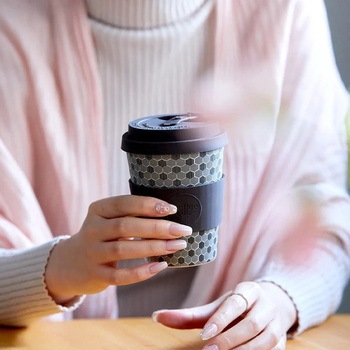 Ecoffee Cup(エコーヒー カップ) カップ ソーサー 繰り返し使える 環境に優しい Ecoffee Cup(エコーヒー カップ)