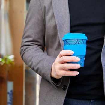 Ecoffee Cup(エコーヒー カップ) カップ ソーサー 繰り返し使える 環境に優しい Ecoffee Cup(エコーヒー カップ)