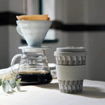 Ecoffee Cup(エコーヒー カップ) カップ ソーサー 繰り返し使える 環境に優しい Ecoffee Cup(エコーヒー カップ)