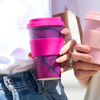 Ecoffee Cup(エコーヒー カップ) カップ ソーサー 繰り返し使える 環境に優しい Ecoffee Cup(エコーヒー カップ)