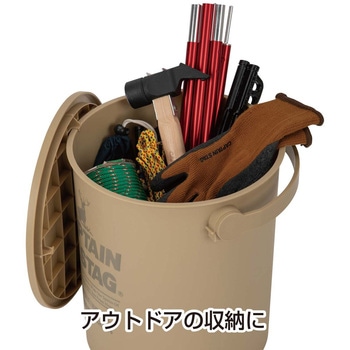 CS 座れるバケツ15L CAPTAIN STAG