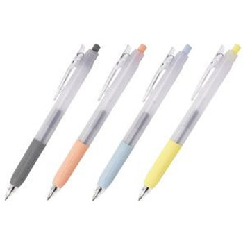 【名入れ】スタンダード ボールペン 0.5mm 10本入り バインダークリップ付き 業務用 ビジネス オフィス用品 備品 黒インク なめらかインクボールペン ノック式 ノベルティ 販促品 ジャストコーポレーション