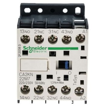 制御リレー TeSysシリーズ CA2KN 10 A 220 → 230 V ac 4.5 VA シュナイダーエレクトリック