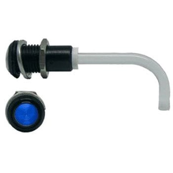 青 丸型 レンズ LED照明 アクリル透明棒 1袋 100個入 BIVAR