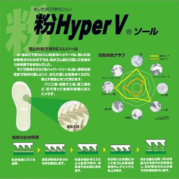 ハイパーV#5740 粉用厨房シューズ 日進ゴム