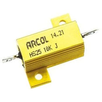 シャーシ取り付け抵抗器 25W 10kΩ ±5% Arcol