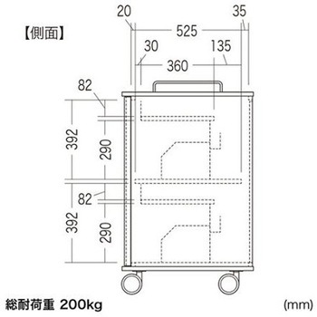 タブレット収納キャビネット EA954HCシリーズ エスコ