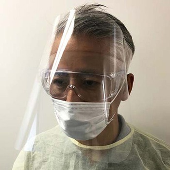 ディスポーザブルフェイスガード フェイスシールド シート 1枚×300枚入 Thermo Fisher Scientific