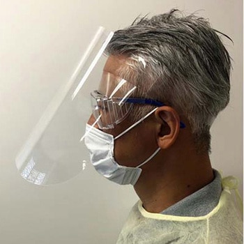 ディスポーザブルフェイスガード フェイスシールド シート 1枚×300枚入 Thermo Fisher Scientific