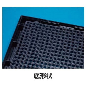 テストプレート 384well 平底 P.S製 クリアボトム ブラック 312001シリーズ Porvair