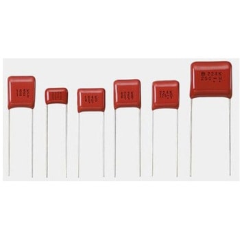 フィルムコンデンサ 100V dc 1μF ±10% 1袋 5個入 Panasonic(パナソニック)
