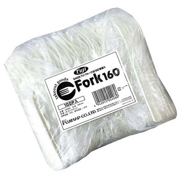 フジフォーク 白160mm 単袋入 100本×30袋入 尚美堂