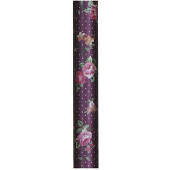 木製花柄ステッキ　紫 木製一本・花柄・紫系[TA-536-PL] - 出掛けたくなる杖とステッキ
