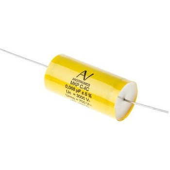 ポリプロピレンフィルムコンデンサ 3kV dc 68nF ±5% KEMET
