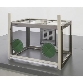 FKD-600ADWC 粉体計量用ドラフト 手窓付 アズワン 寸法600×548×500