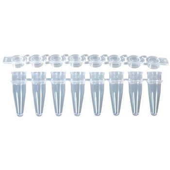 リアルタイムPCR 8連チューブ&8連フラットキャップ 0.2ml ナチュラル MB-Q200シリーズ GUNSTER