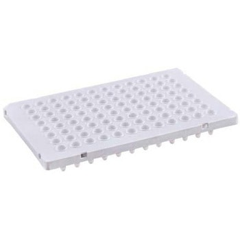 リアルタイムPCRプレート 96well ハーフスカート 0.1ml ホワイト MB-Q96-LBR-Wシリーズ GUNSTER