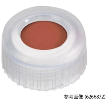 オートサンプラー用バイアルキャップ キャップ規格9-425用 100個入 透明スクリューキャップ+セプタム - LLG Labware