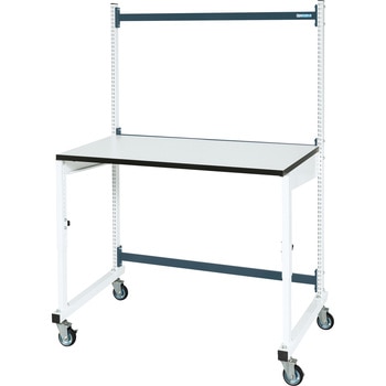 カスタマイズ作業台ワーテック(WTC/均等耐荷重130kg/メラミン天板/移動式) サカエ