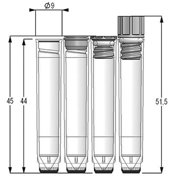 Micronic社 クライオチューブ アルファベットコード付 Internal thread 1.40mL Micronic Europe B.V.