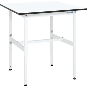軽量高さ調整作業台(TKAタイプ/耐荷重150kg/メラミン天板/H600～900) サカエ