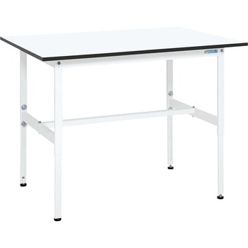 軽量高さ調整作業台(TKAタイプ/耐荷重150kg/メラミン天板/H600～900) サカエ